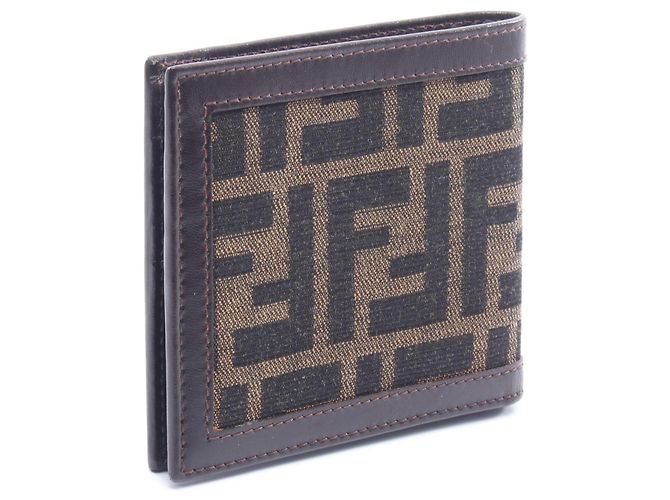 Fendi Zucca Bi-Fold Geldbörse Braun - Ansicht 2