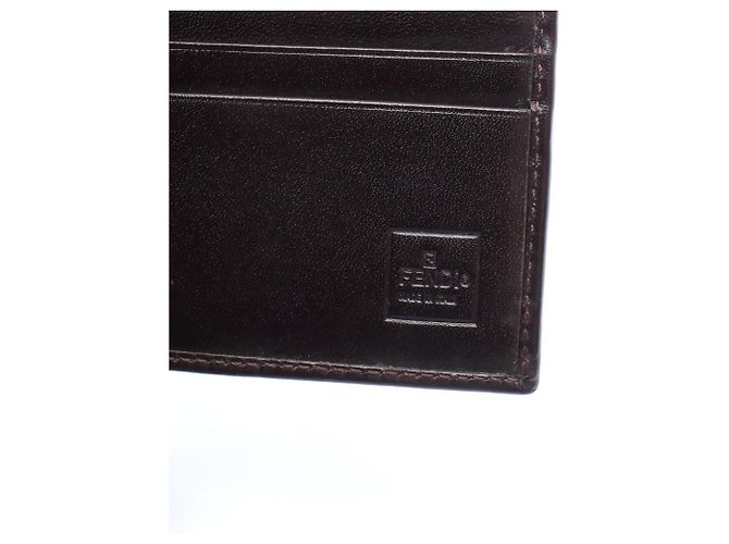 Fendi Zucca Bi-Fold Geldbörse Braun - Ansicht 4