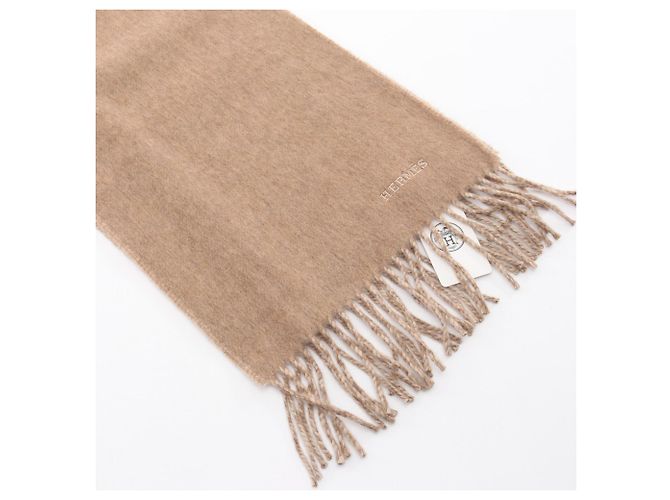 Hermès Recto Verso Cashmere Schal Beige - Ansicht 2