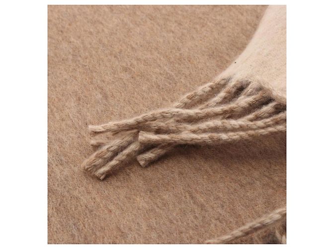 Hermès Recto Verso Cashmere Schal Beige - Ansicht 5