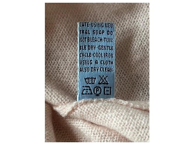 Malo Rosa Magier Pullover aus Kaschmir V Ausschnitt Pink - Ansicht 4