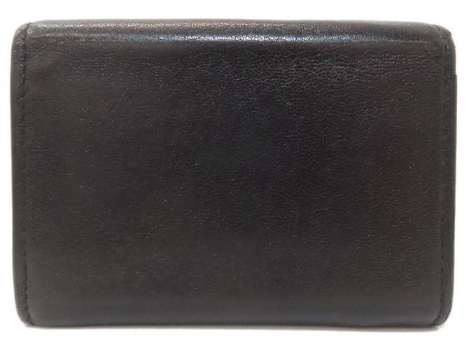 Portafoglio bi-fold Yves Saint Laurent Heart Nero Blu - vista 2