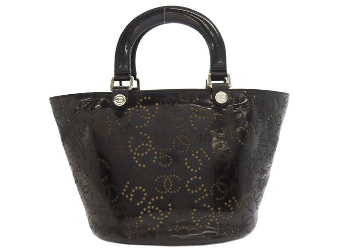 Borsa a mano perforata Coco Mark di Chanel Nero - vista 2