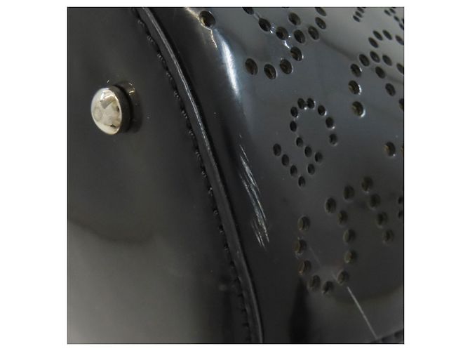 Borsa a mano perforata Coco Mark di Chanel Nero - vista 31