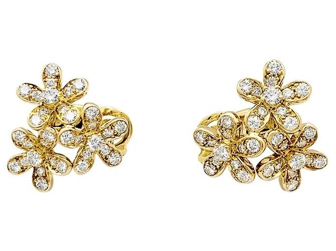 Pendientes Van Cleef & Arpels, "Sócrates", oro amarillo, diamantes. - vista 2
