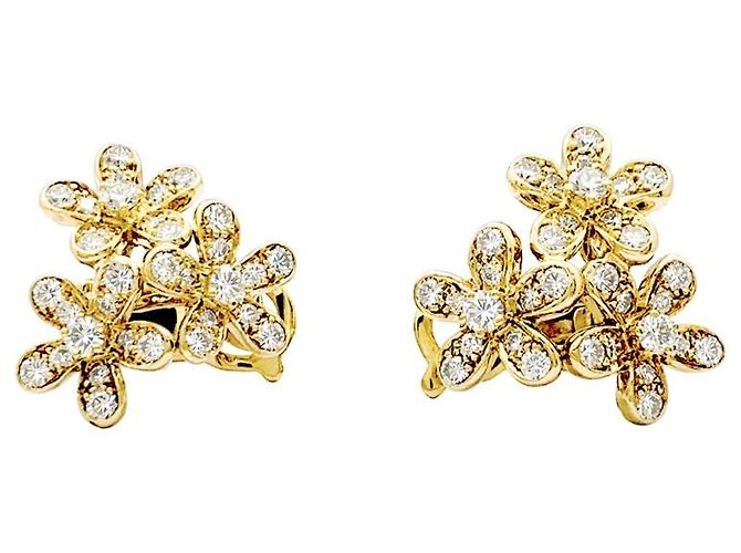 Pendientes Van Cleef & Arpels, "Sócrates", oro amarillo, diamantes. - vista 3