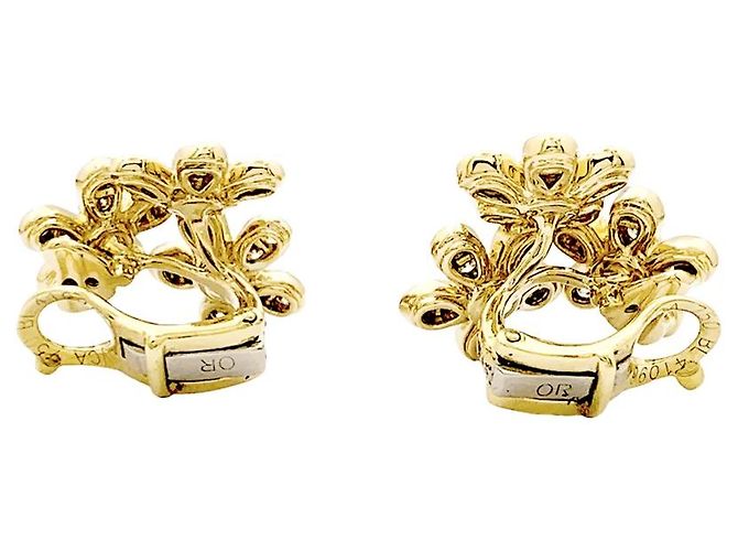 Pendientes Van Cleef & Arpels, "Sócrates", oro amarillo, diamantes. - vista 6