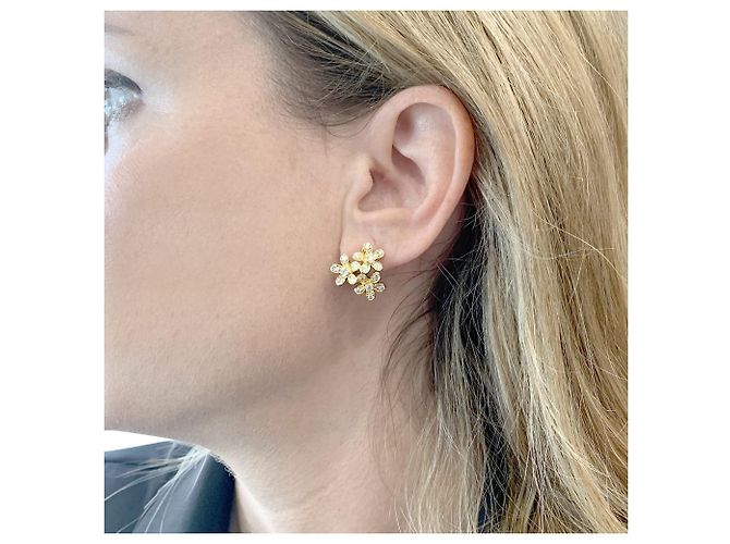 Pendientes Van Cleef & Arpels, "Sócrates", oro amarillo, diamantes. - vista 7