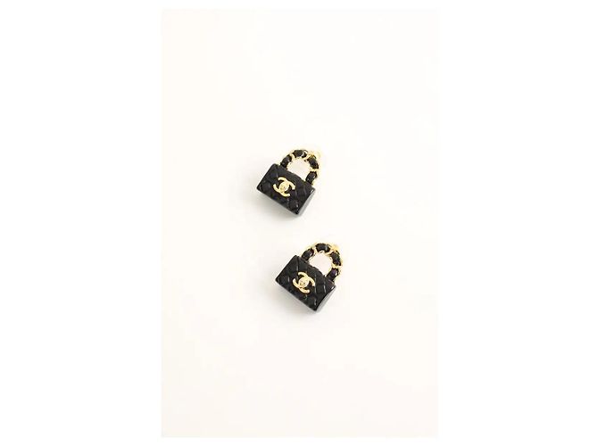 Chanel Schwarze Ohrringe - Ansicht 2
