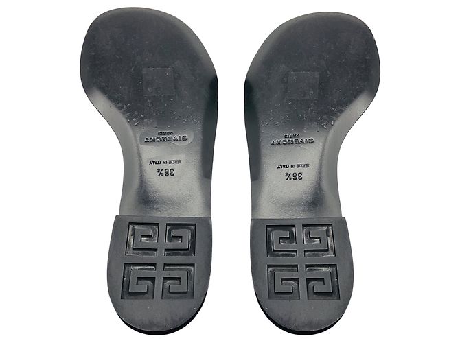 Mule piatte in pelle con logo 4G bianco di Givenchy - vista 6
