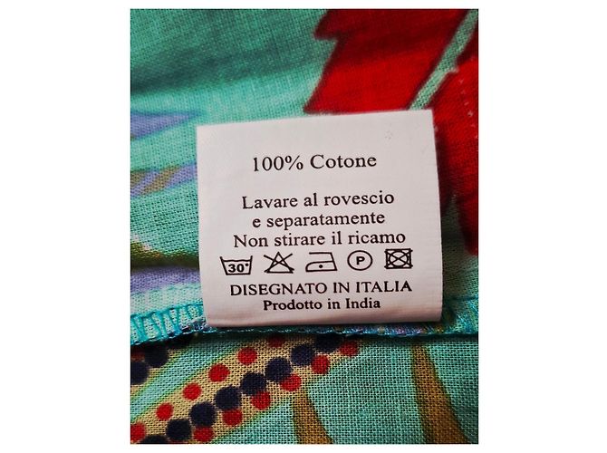 Autre Marque Camicia lunga KARAMELL con stampa floreale Rosso Blu Multicolore Verde Blu chiaro - vista 3