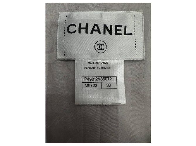 Chanel 14C Rosa Tweed Jacke Größe 38 Gebraucht - Ansicht 8