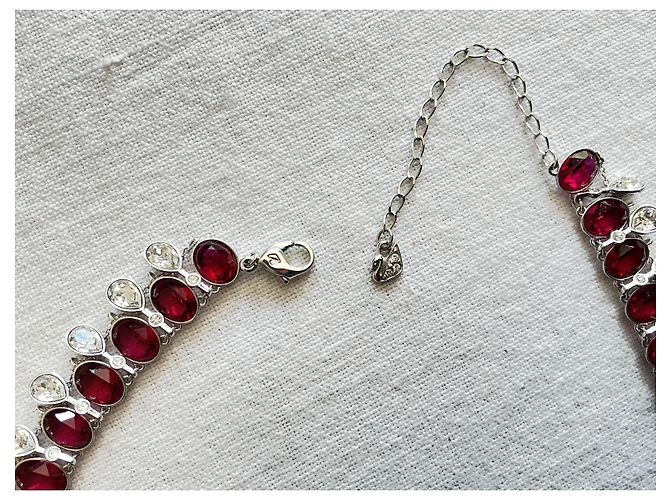 Collar Swarovski CRY/RUBY cristales rubí y blancos Plata - vista 5