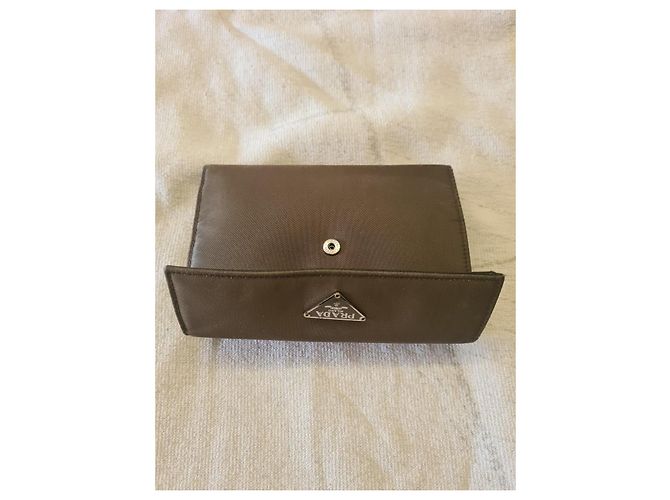 Cartera Prada de Tela Marrón Castaño - vista 5