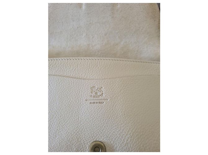 Bolso de hombro de cuero beige Il Bisonte - vista 5