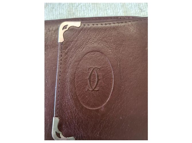 Cartera Cartier de cuero marrón Castaño - vista 2