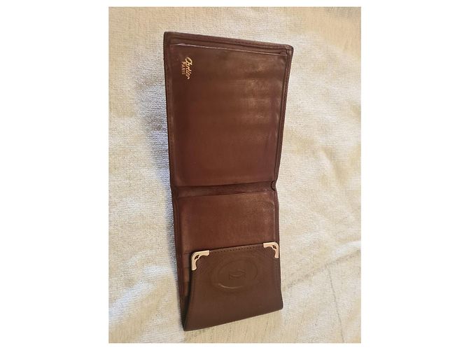 Cartera Cartier de cuero marrón Castaño - vista 3