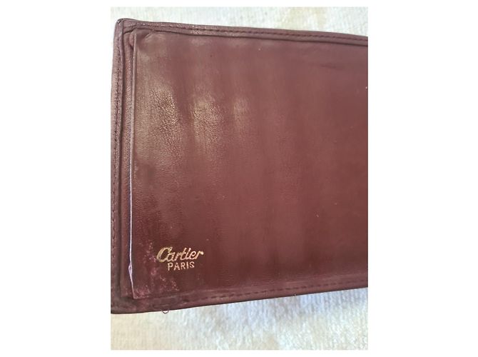 Cartera Cartier de cuero marrón Castaño - vista 4