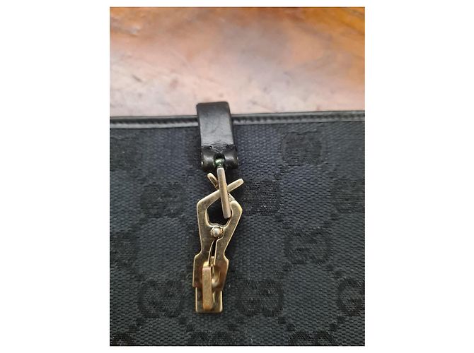 Gucci GG Black Canvas Wallet - view 2