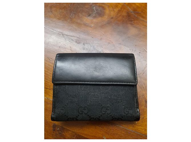 Gucci GG Black Canvas Wallet - view 3