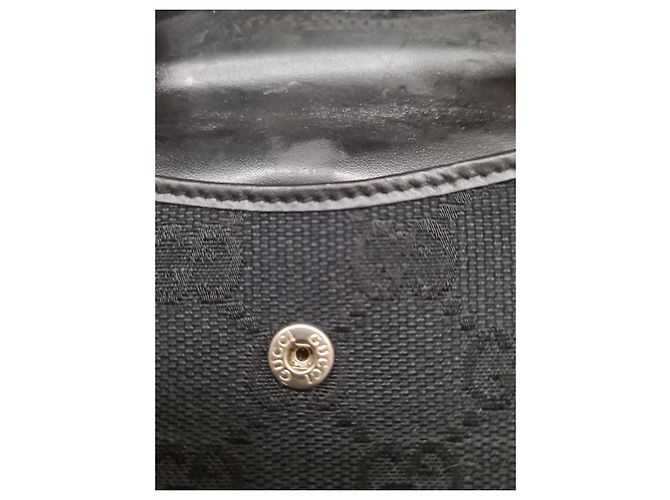 Gucci GG Black Canvas Wallet - view 6