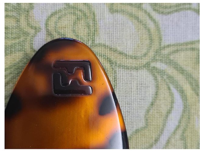 Fendi Fermaglio Tartarugato Marrone Nero - vista 2