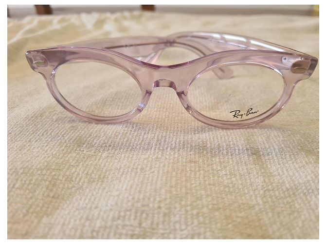 Ray-Ban Wayfarer Oval Brille Pink - Ansicht 2