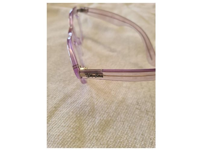 Ray-Ban Wayfarer Oval Brille Pink - Ansicht 3