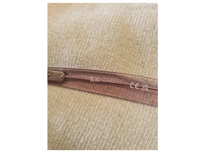 Ray-Ban Wayfarer Oval Brille Pink - Ansicht 4