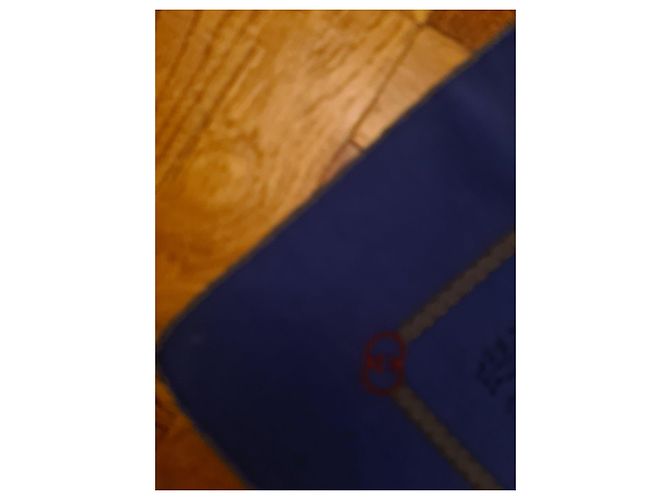 Gucci Foulard in seta blu con motivo paisley - vista 3