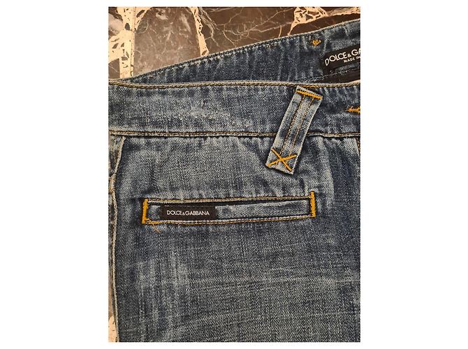 Jeans Dolce & Gabbana con corazones rosas Azul - vista 2