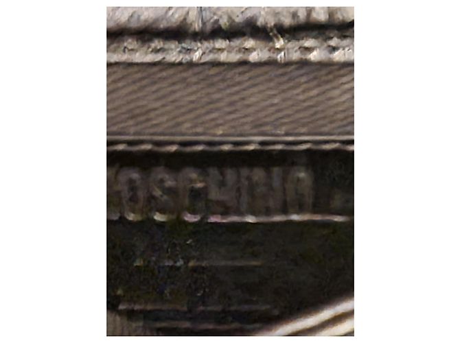 Bolsa Moschino em couro preto com efeito crocodilo - vista 9