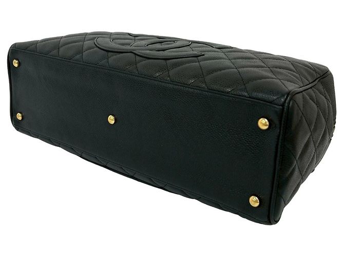 Timeless Chanel Vintage Matelassé Coco Mark Handtasche Schwarz - Ansicht 8