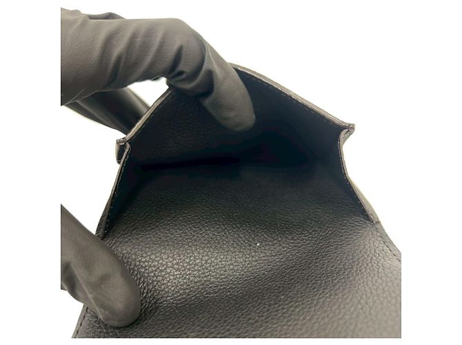 Louis Vuitton Tri-Fold Leather Wallet Black - view 10