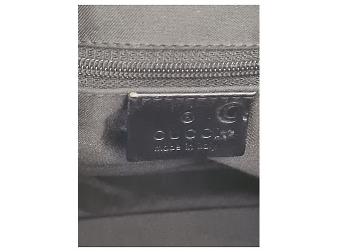 Borsa Gucci in nylon e pelle con stampa geometrica Marrone Nero Multicolore - vista 4