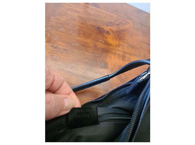 Borsa Gucci in nylon e pelle con stampa geometrica Marrone Nero Multicolore - vista 5