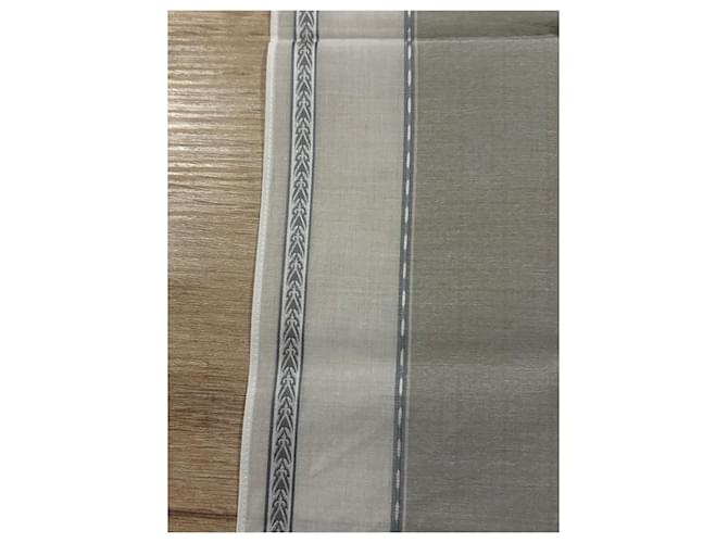 Pañuelo de algodón Céline Blanco Gris - vista 3