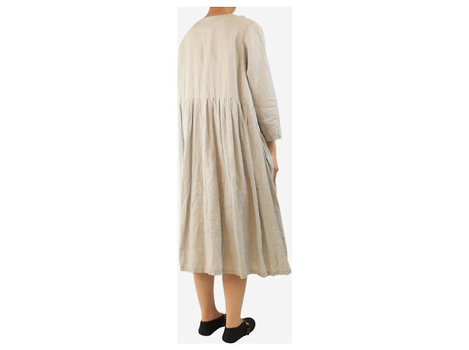 Autre Marque Leinenkleid in Entenblau - Einheitsgröße - Ansicht 2