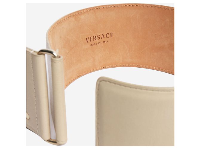 Versace Cintura oversize beige - vista 3