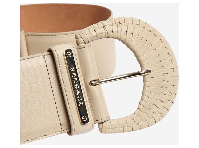 Versace Cintura oversize beige - vista 4