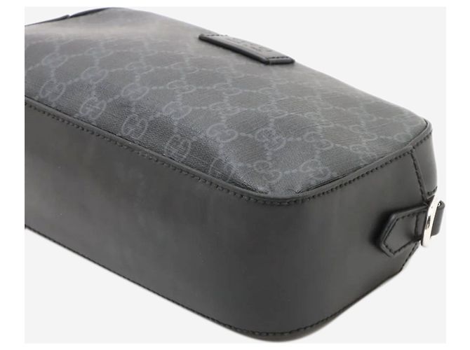 Gucci Borsa a spalla in PVC GG Supreme nera Nero - vista 3