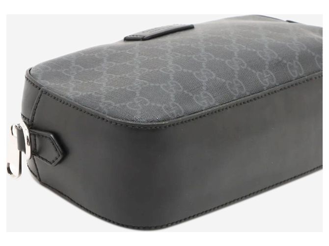 Gucci Borsa a spalla in PVC GG Supreme nera Nero - vista 4