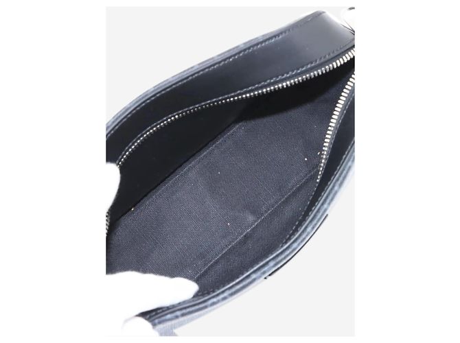 Gucci Borsa a spalla in PVC GG Supreme nera Nero - vista 7
