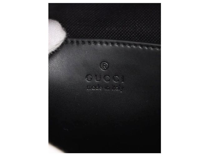 Gucci Borsa a spalla in PVC GG Supreme nera Nero - vista 9