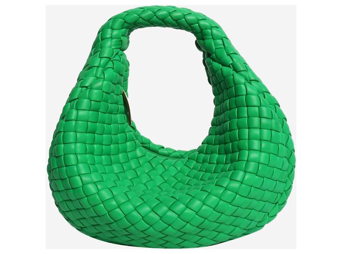 Bottega Veneta Grüne gepolsterte Jodie Intrecciato Handtasche - Ansicht 3