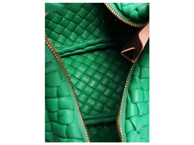 Bottega Veneta Grüne gepolsterte Jodie Intrecciato Handtasche - Ansicht 6
