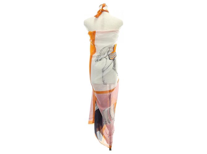 Accesorio de algodón Pareo Hermès Azul - vista 2