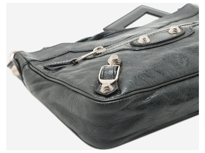 Balenciaga Borsa a tracolla gigante nera - vista 4