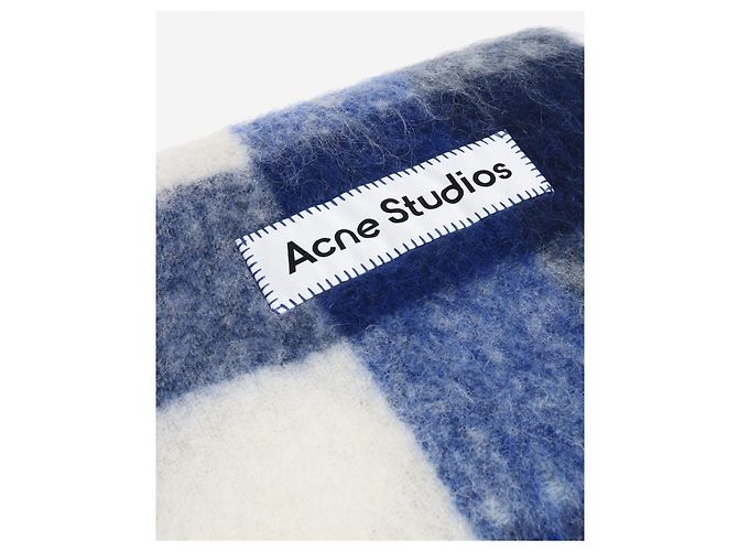 Acne Blaues Vally Karoschal - Ansicht 2