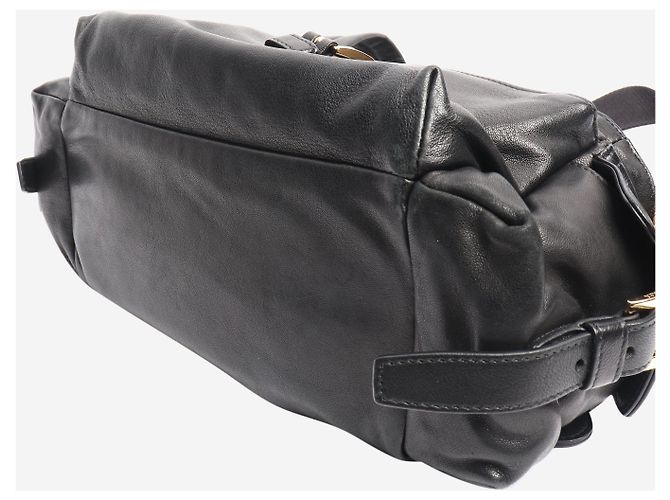 Prada Schultertasche aus schwarzem Leder Explore - Ansicht 10